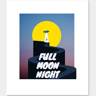 full moon night Posters and Art